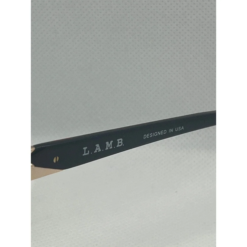 L.A.M.B. LA083 Designer Eyeglasses Frames Cat Eye Multicolor Gold‎ Accents